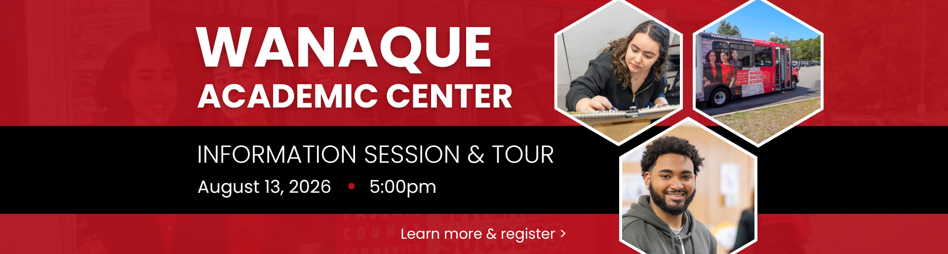 Wanaque Academic Center Information Session and Tour. August 13, 2026 at 5pm
